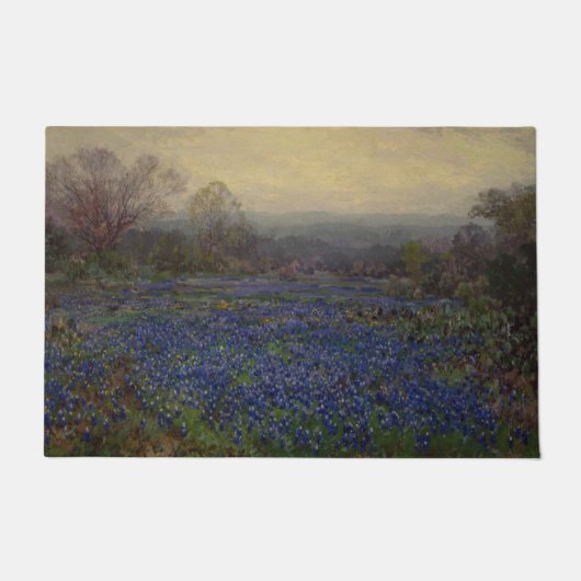 Blauwbonnetbloemen (landschap) deurmat (Voorkant)