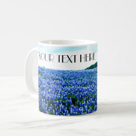 Blauwbonnetjes Blauwe Bloemen Texas texan Floral C Koffiemok