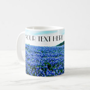 Blauwbonnetjes Blauwe Bloemen Texas texan Floral C Koffiemok