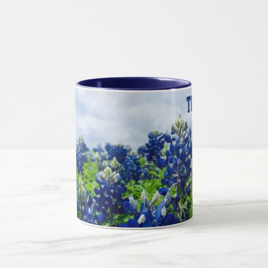 Blauwbonnetjes Blauwe Bloemen Texas Texan Floral M Mok (Midden)