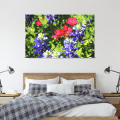 Blauwbonnetjes Canvas Afdruk (Insitu (Slaapkamer))