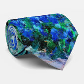 Blauwbonnetjes in de Misty Morning Stropdas (Opgerold)