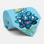 Blauwbonnetjes Stropdas (Opgerold)