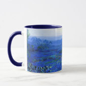 Blauwbonnetlandschap met Cacti en Mountain Laurel Mok (Links)