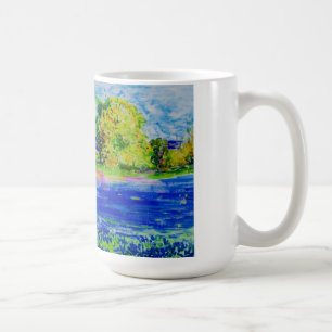 blauwbonnetvelden voor altijd koffiemok