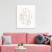 blauwboon canvas afdruk (Insitu (Woonkamer))