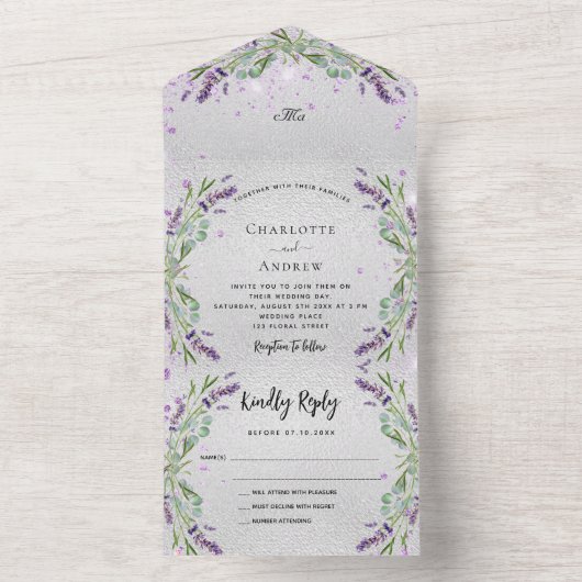 Blauwbruinbruinkoolvis All In One Uitnodiging (Binnen)