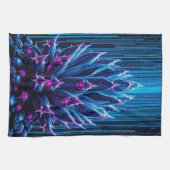 blauwcactus theedoek (Horizontaal)