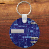 Blauwcircuitkaart Sleutelhanger (Voorkant)