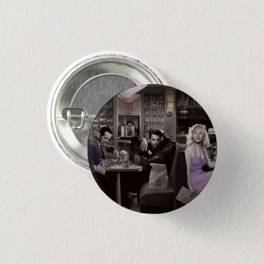 Blauwdruk 2 ronde button 3,2 cm (Voorkant /achterkant)