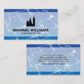 Blauwdruk | architectengebouw visitekaartje (Voorkant / Achterkant)