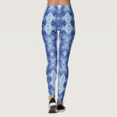 Blauwdruk blauw leggings (Achterkant)