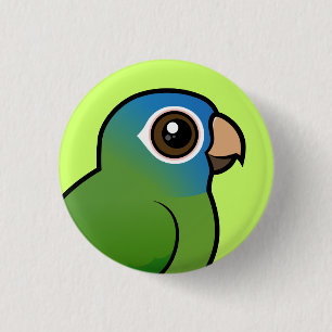 Blauwdruk Conure Ronde Button 3,2 Cm