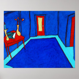 Blauwdruk Cosmo Street Poster