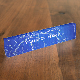 blauwdruk Diagram nr. 327 Naambordje