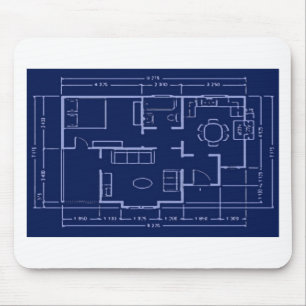 blauwdruk - intern plan muismat