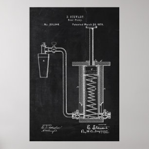 Blauwdruk Poster
