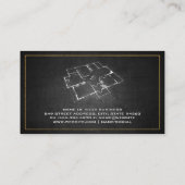 Blauwdruk Top Uitzicht | Hulpmiddelen voor archite Visitekaartje (Achterkant)