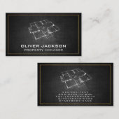 Blauwdruk Top Uitzicht Visitekaartje (Voorkant / Achterkant)