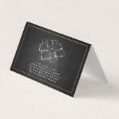 Blauwdruk Top Uitzicht Visitekaartjes (Achterkant)