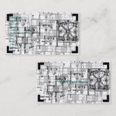 Blauwdruk Visitekaartje (Voorkant / Achterkant)