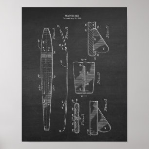  blauwdruk voor de waterskki, art. 6 poster