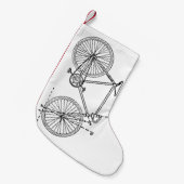 Blauwdruk voor fietsen kleine kerstsok (Voorkant (Hangend))