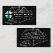 Blauwdrukken | architect | techniek visitekaartje (Voorkant / Achterkant)