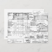 Blauwdrukken Briefkaart (Voorkant / Achterkant)