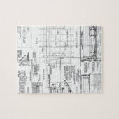 Blauwdrukken Legpuzzel (Horizontaal)