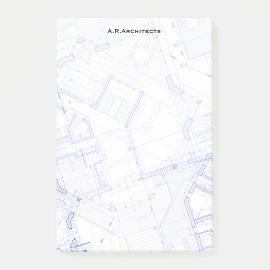 Blauwdrukken Post-it® Notes (Voorkant)