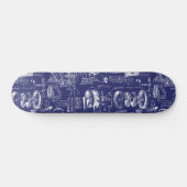 Blauwdrukken van Da Vinci // Skateboard (Horizontaal)