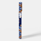 Blauwe 3D sneeuwvlokken Case-Mate iPhone Case (Achterkant / Rechts)