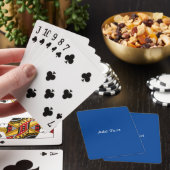 Blauwe aangepaste Creëer Je eigen tekst toevoegen Pokerkaarten (Insitu)