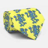 Blauwe aap stropdas (Opgerold)