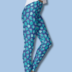 Blauwe Aardbei Leggings