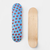 Blauwe aardbei Vaporwave Designer Skateboard Deck (Voorkant)