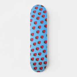 Blauwe aardbei Vaporwave Designer Skateboard Deck