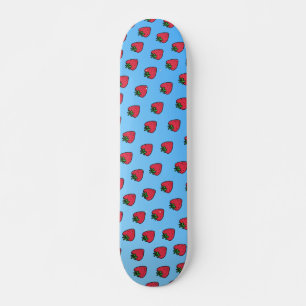 Blauwe aardbei Vaporwave Designer Skateboard Deck