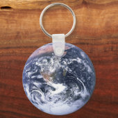  blauwe aardruimte Foto Sleutelhanger (Voorkant)
