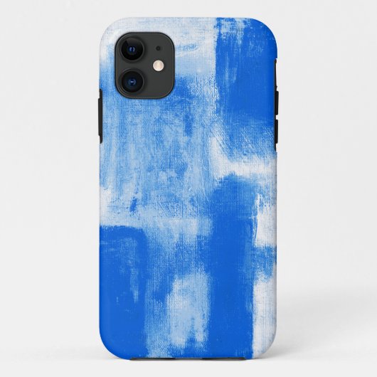 Blauwe Abstracte Case-Mate iPhone Case (Achterkant)