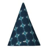 Blauwe abstracte cirkels feesthoedjes (Rechts)