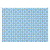 Blauwe Abstracte Floral Tafelkleed (Voorkant (Horizontaal))