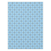 Blauwe Abstracte Floral Tafelkleed (Voorkant)