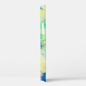 blauwe abstracte fractale achtergrond 3d rendering Case-Mate iPhone case (Achterkant / Rechts)