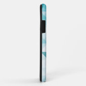 Blauwe Abstracte geometrische achtergrondSjabloon Case-Mate iPhone Case (Achterkant/rechts)