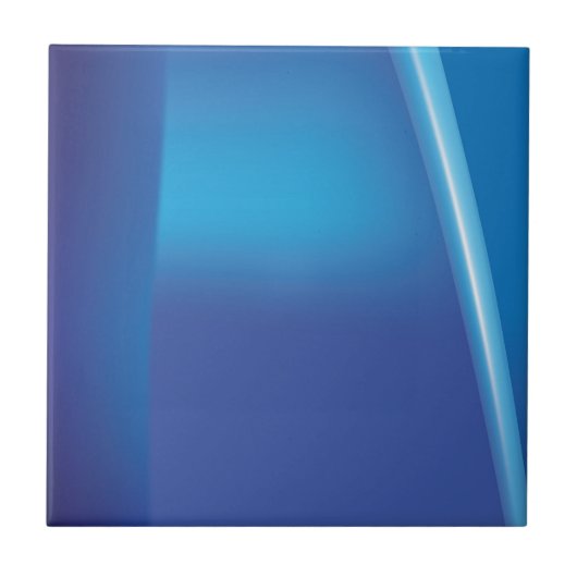 Blauwe Abstracte keramische Tegel Tegeltje (Voorkant)