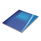 Blauwe Abstracte keramische Tegel Tegeltje (Zijkant)