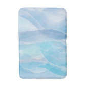 Blauwe, abstracte, koele tak van de penseel van de badmat (Voorkant Verticaal)