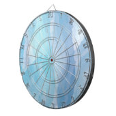 Blauwe, abstracte, koele tak van de penseel van de dartbord (Voorkant Rechts)